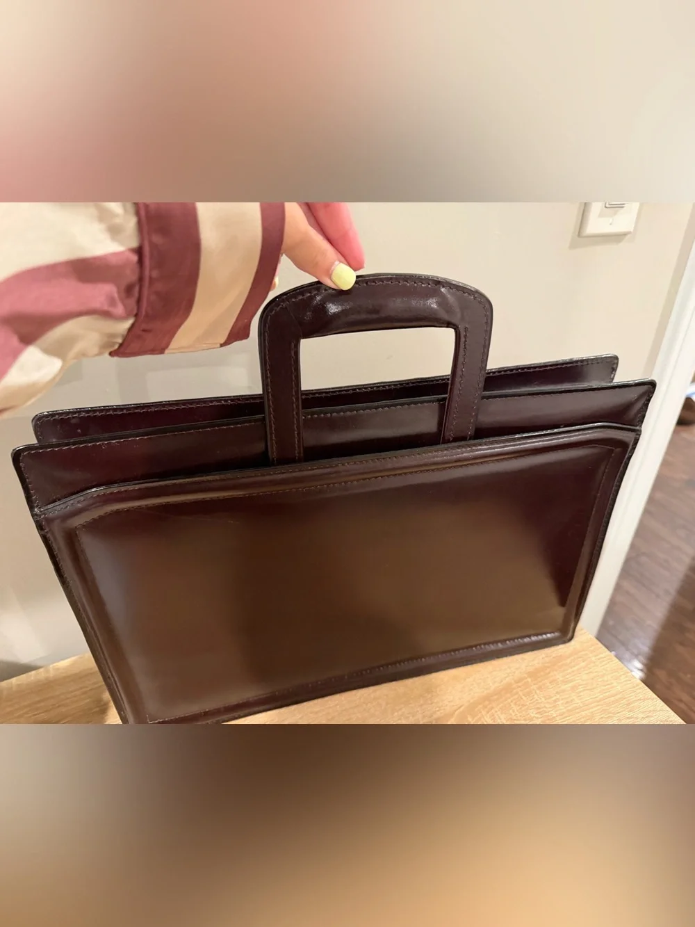 Vintage Leather Executive Binder / Briefcase